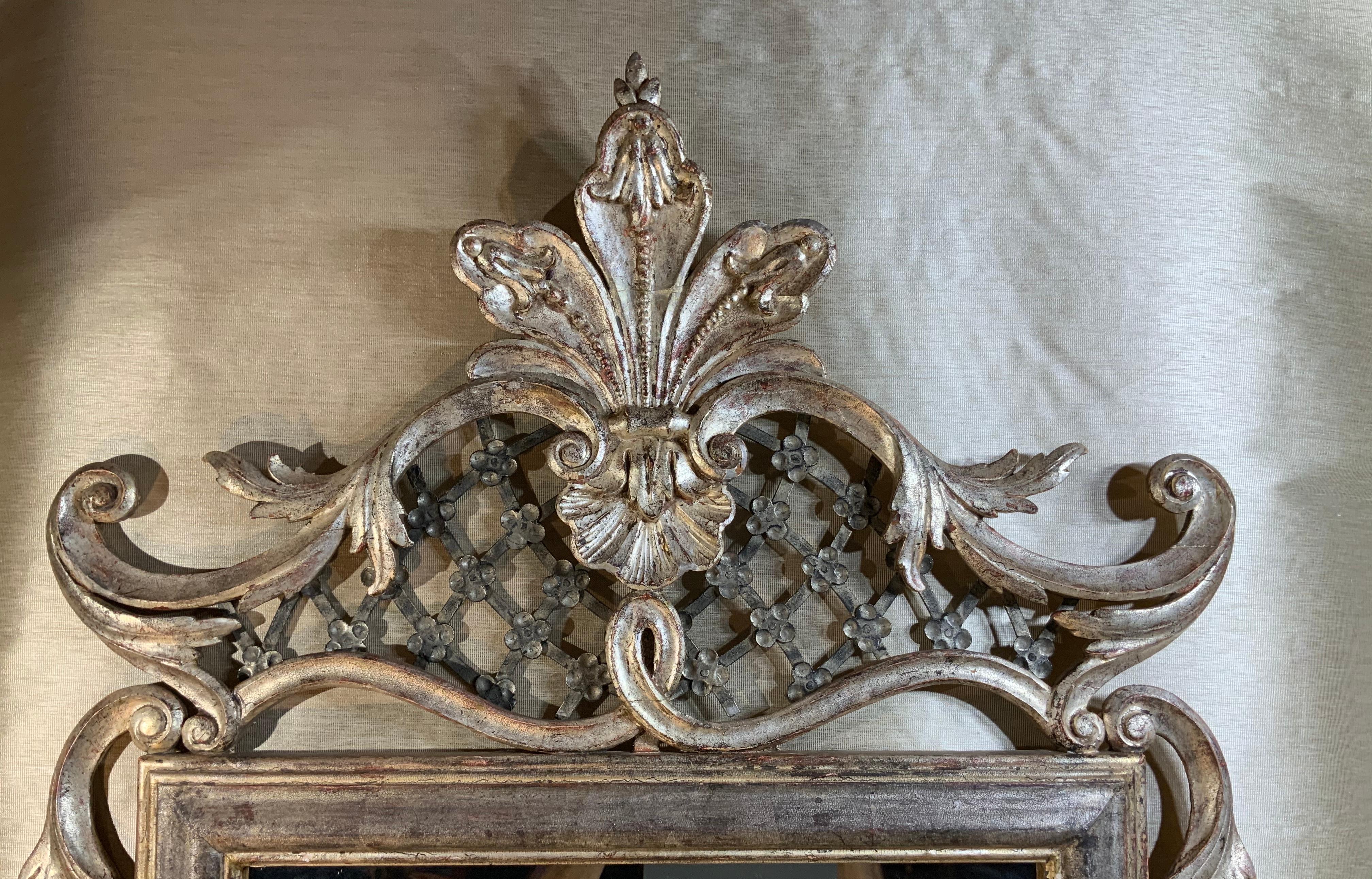 Hand geschnitzt Wood Italienisch vergoldet Spiegel 9