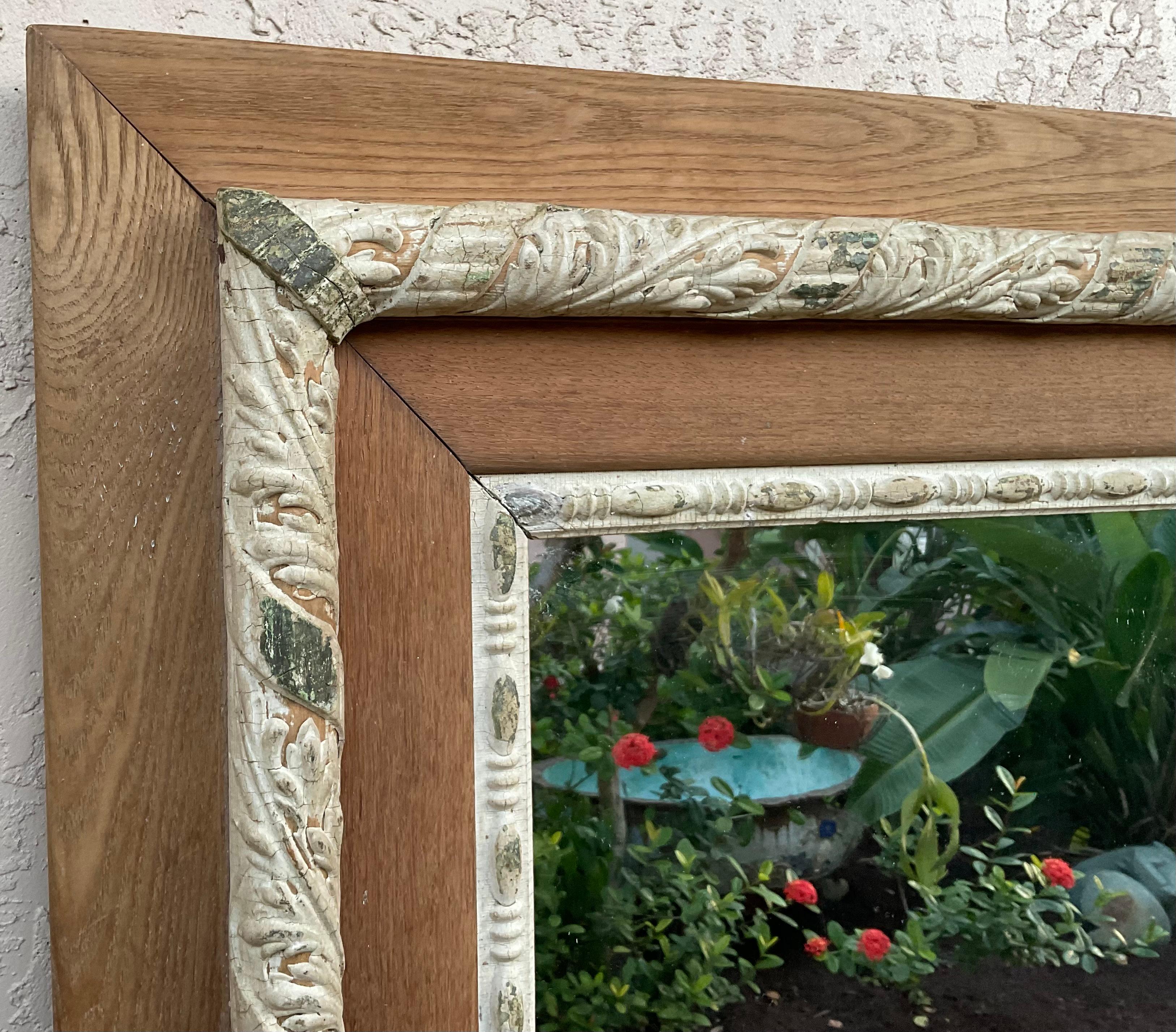 Hand Carved Wood Italian Mirror For Sale 5