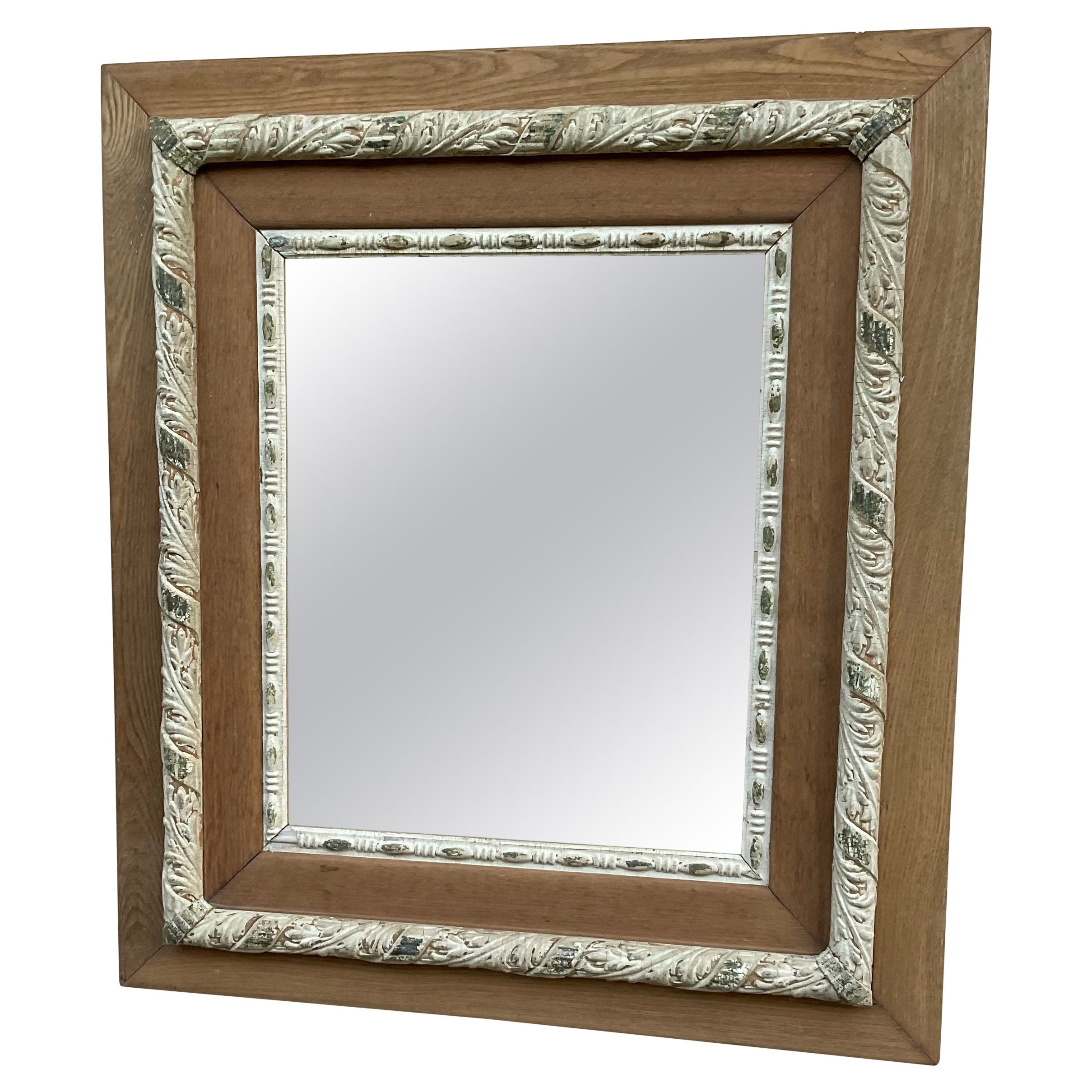 Hand Carved Wood Italian Mirror