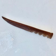 Hand Carved Wood Knife