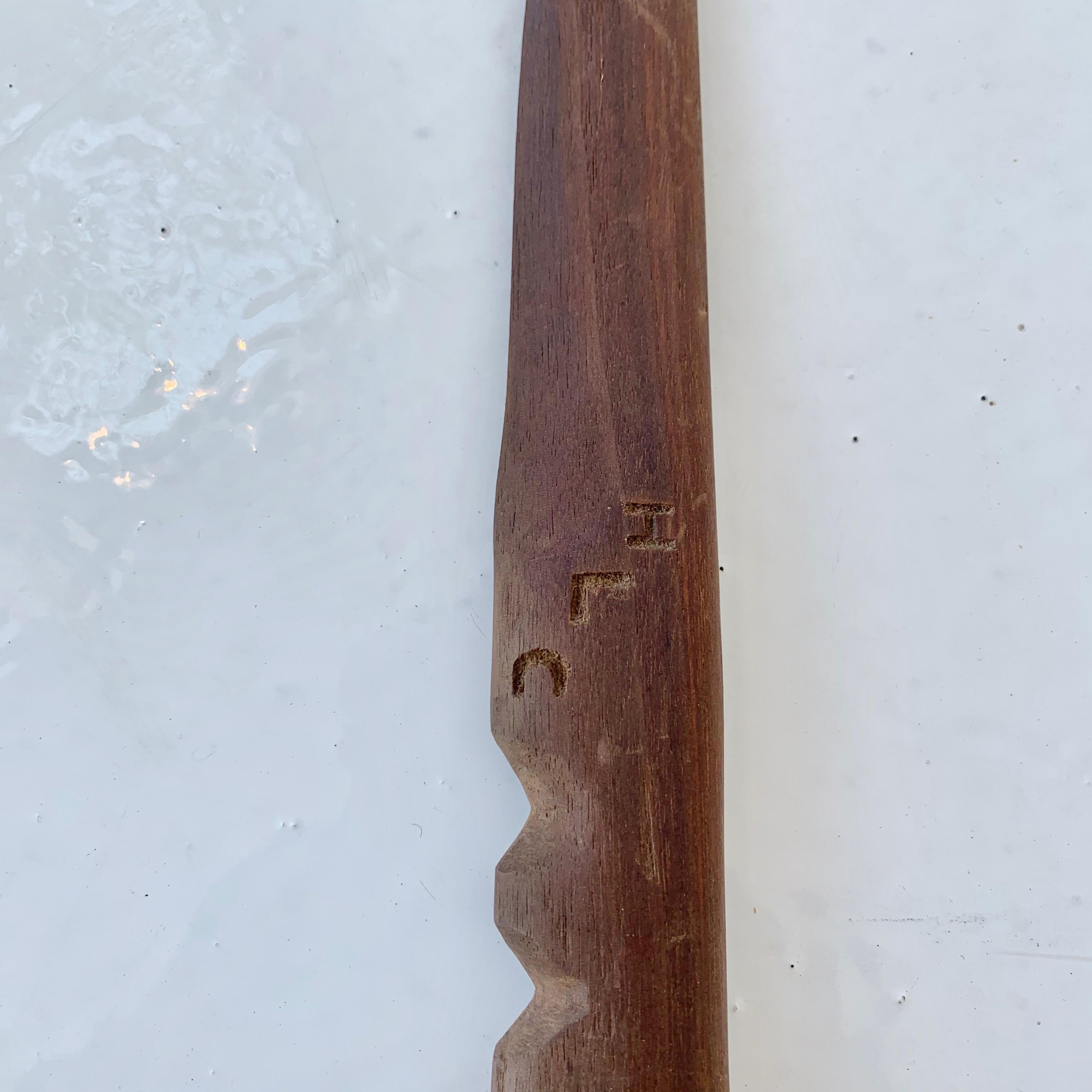 wood carved knife