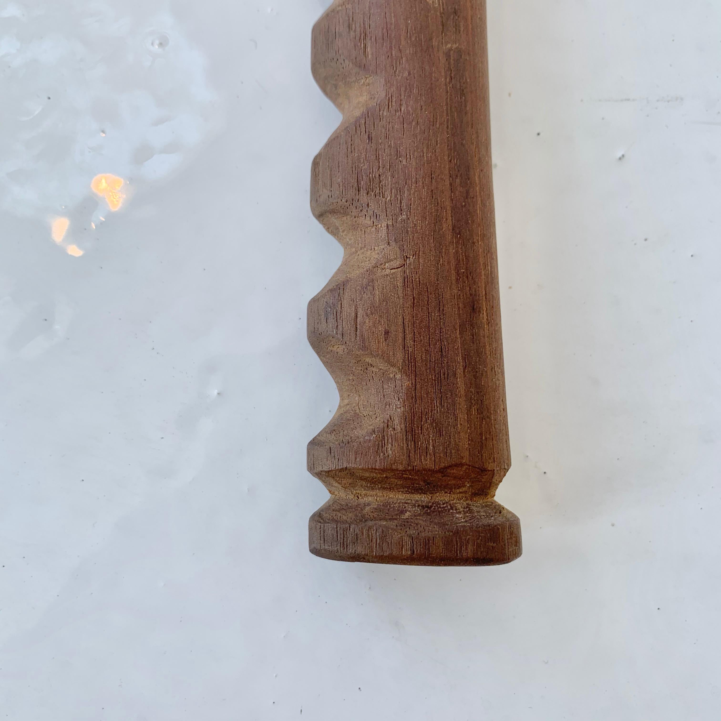 hand carved wooden knife