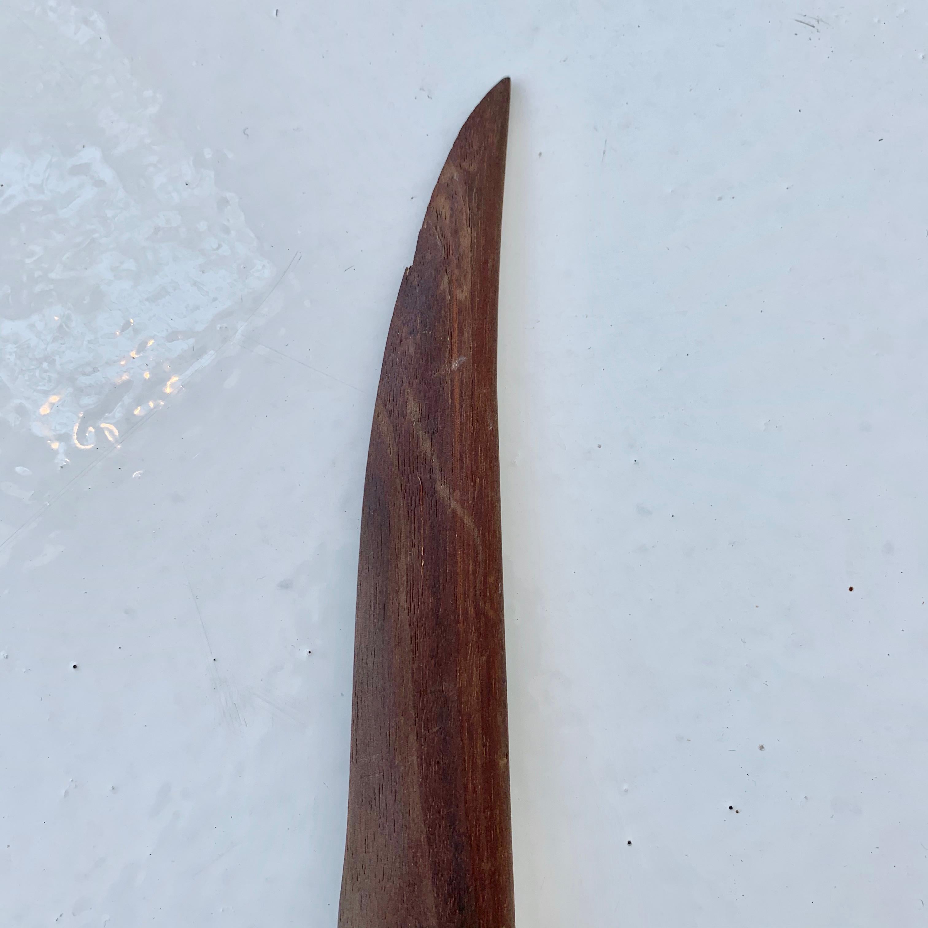 American Hand Carved Wood Knife For Sale