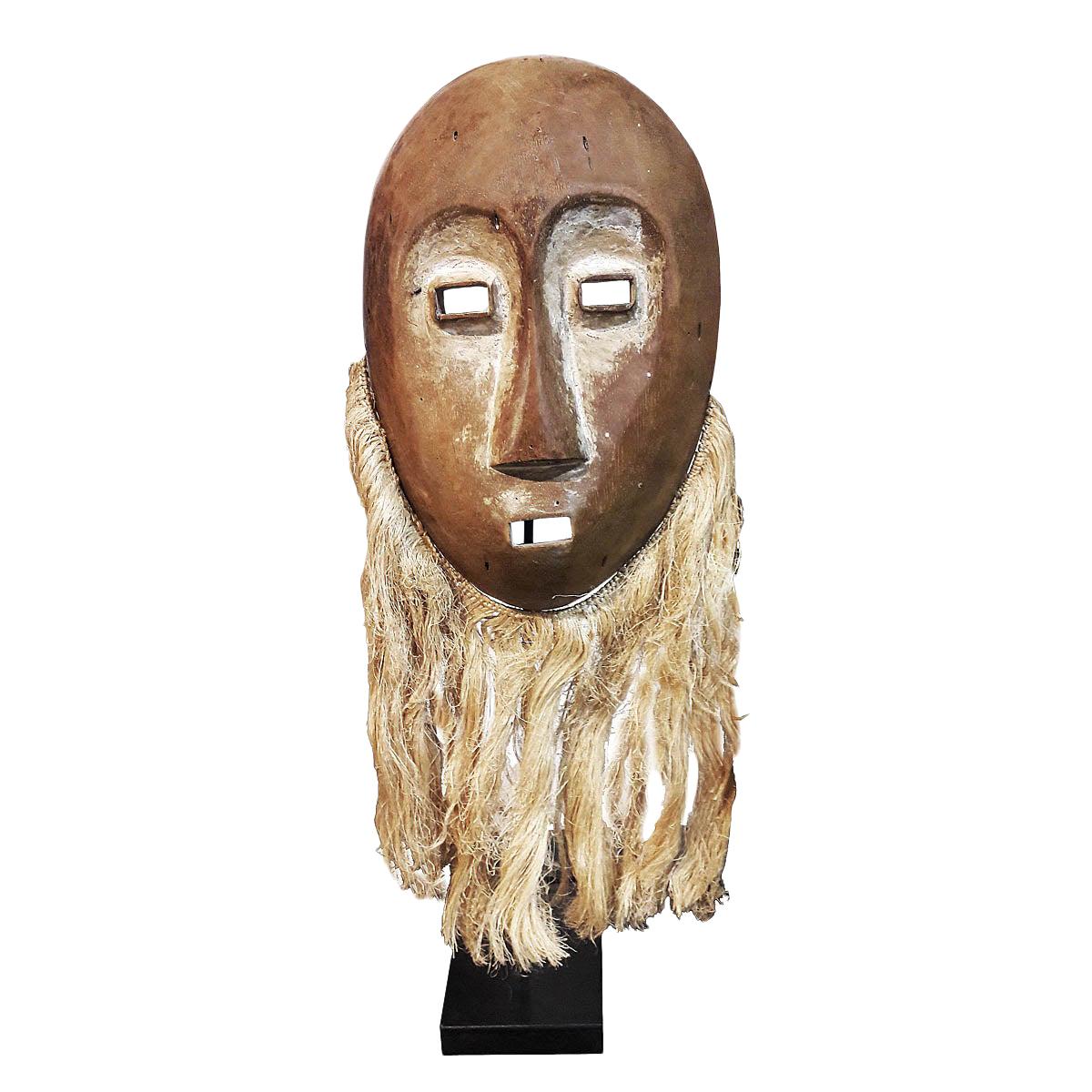 Hand Carved Wood Mask from Ivory Coast, Mid-20th Century