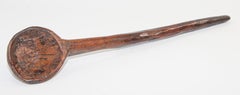 Hand Carved Wood Moroccan Ethnic Large Spoon