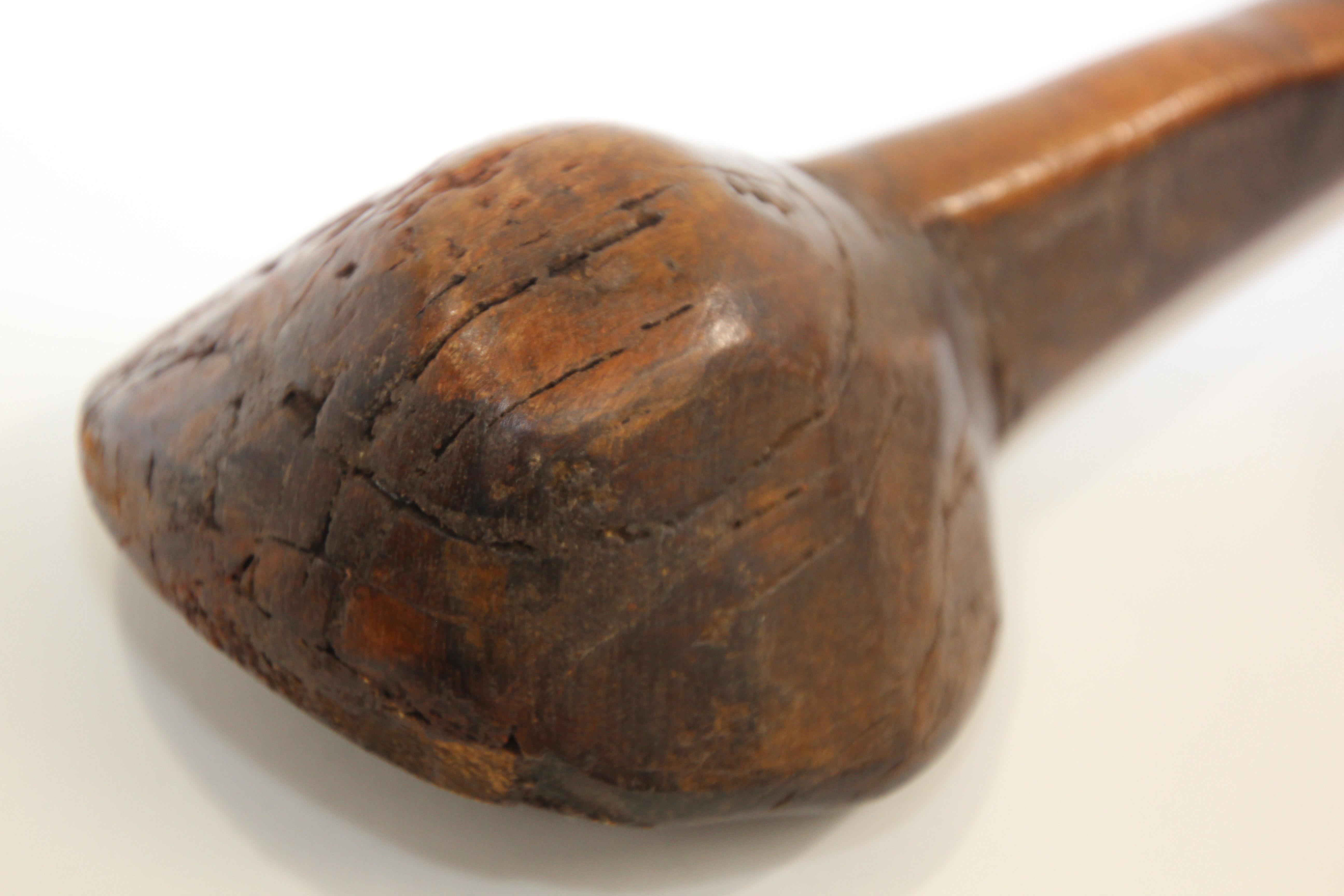 Cuchara Grande Étnica Marroquí de Madera Tallada a Mano en venta 2