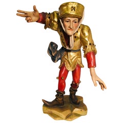 Hand Carved Wood Oswald Demetz Deur Morisco Dancer Insolent Italian Figurine