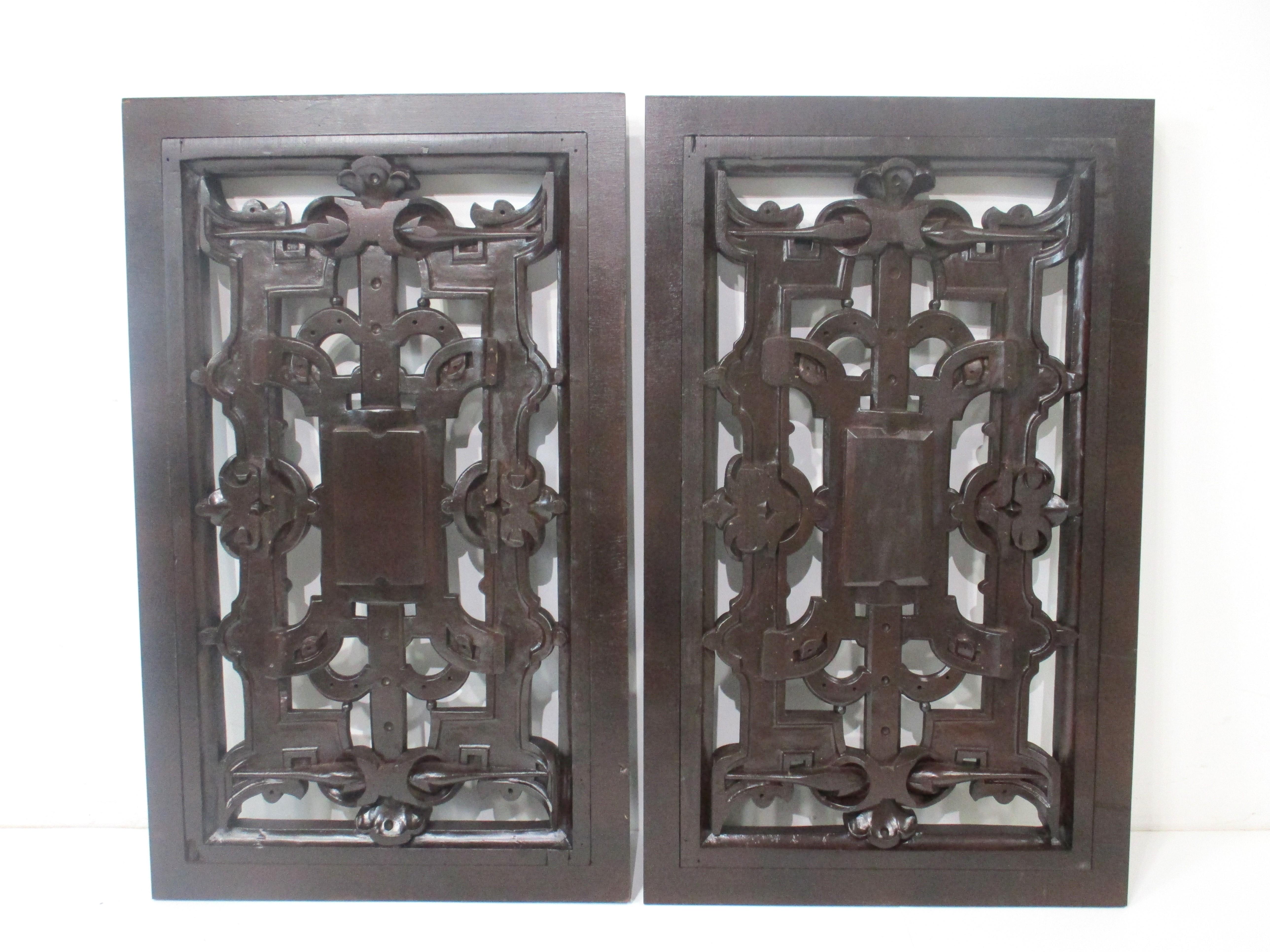 Hand Carved Wood Panels from a Monastery  For Sale 6