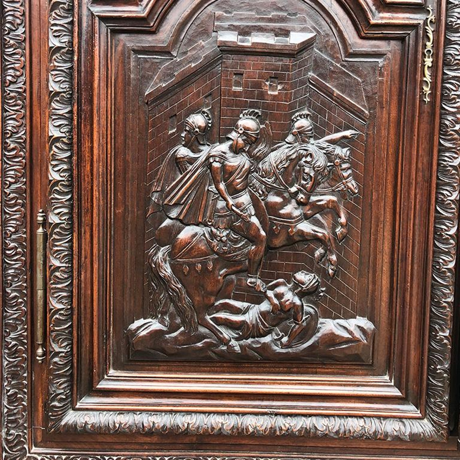 Hand Carved Wood Renaissance Period Armoire A Deux Corps Or Buffet 1600s France For Sale At 1stdibs