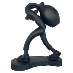 Hand-Carved Wood Sculpture by Jose Pinal, Mid-Century Modern, Mexico