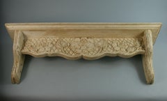 Hand Carved Wood Shelf