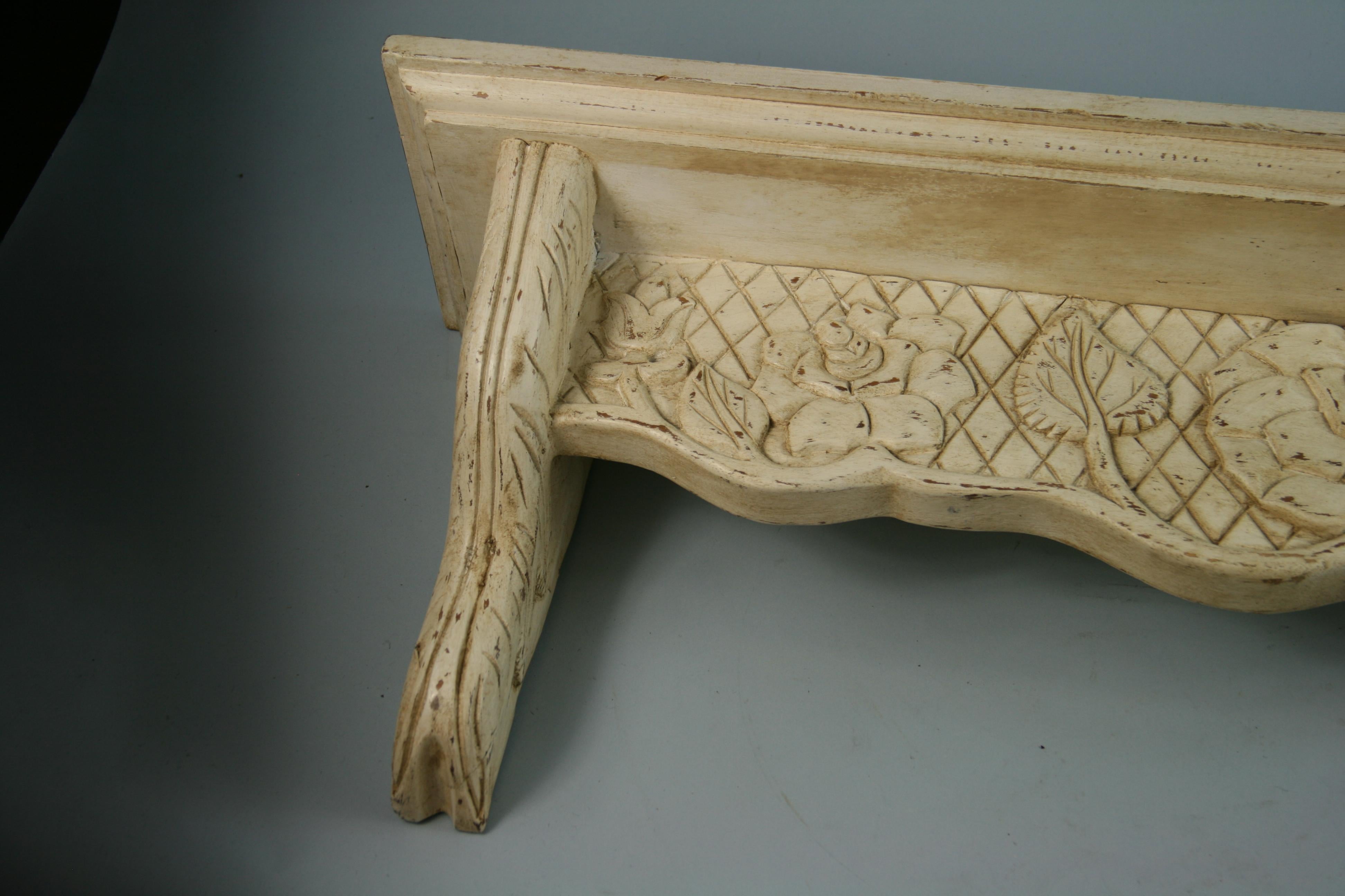 carved shelf