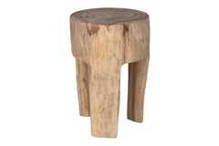Hand Carved Wood Stool
