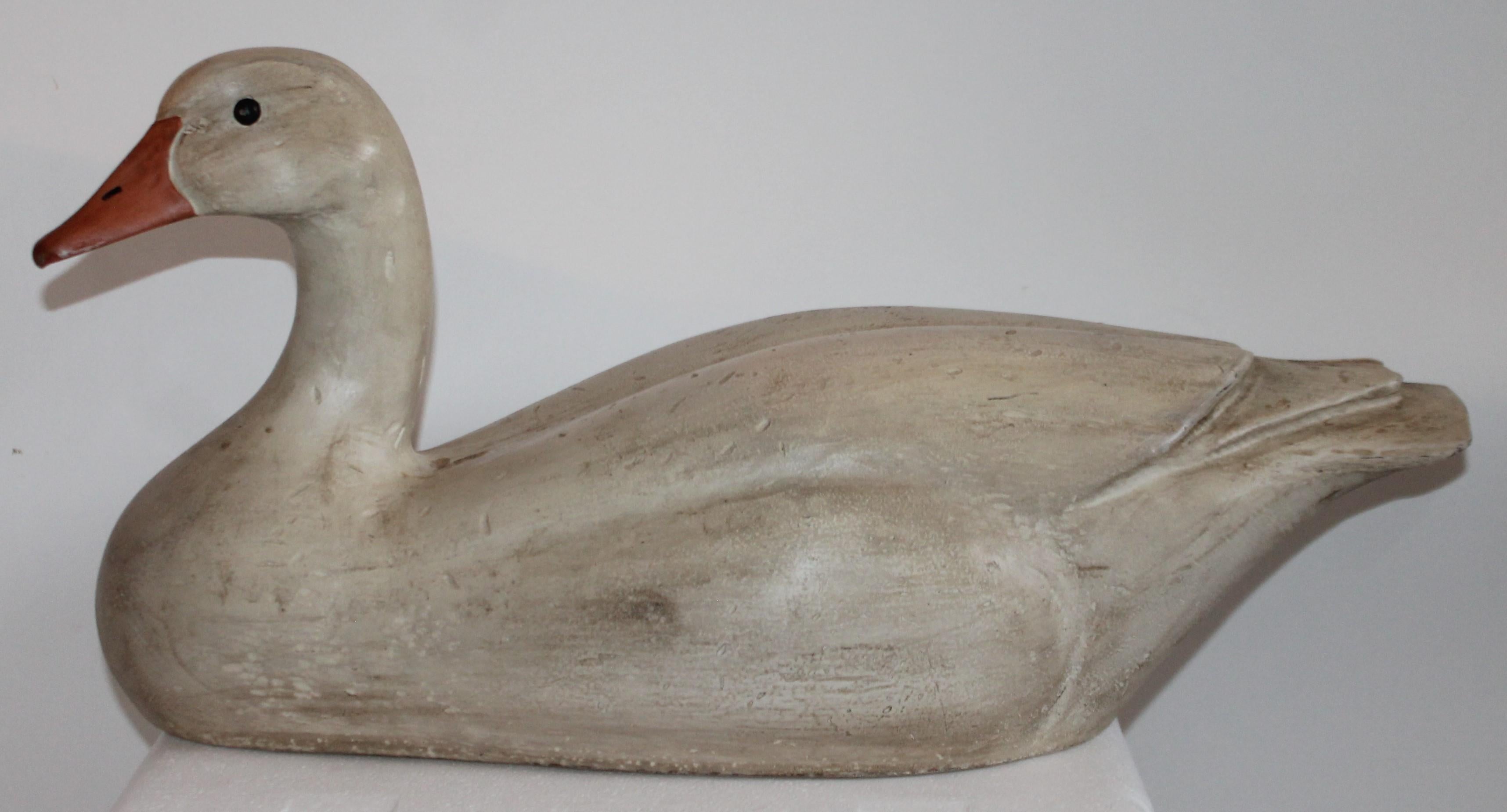 wood carved swan