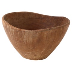Hand Carved Wooden Bowl, France