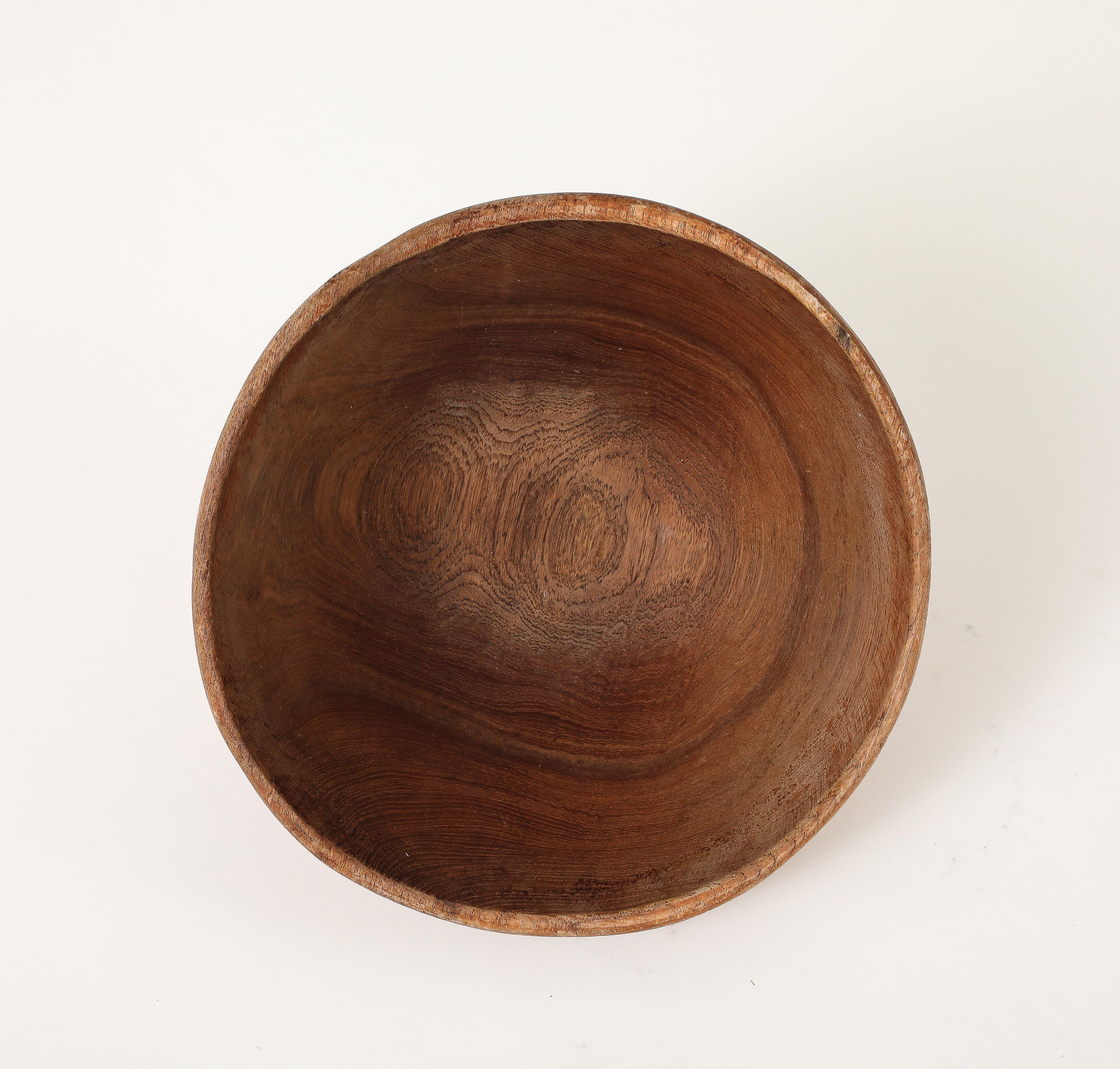 Hand Carved Wooden Bowl, France For Sale 3