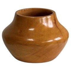 Vintage Hand Carved Wooden Bowl Signed Anthony Ruiz