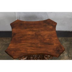 Hand-Carved Wooden Capital