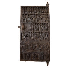 Hand Carved Wooden Door from the Dogon Tribe in Mali, Afrika