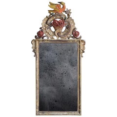 Hand Carved Wooden Early 20th Century Mirror