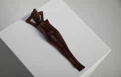 Hand-Carved Wooden Female Figurative Nutcracker, 1950s