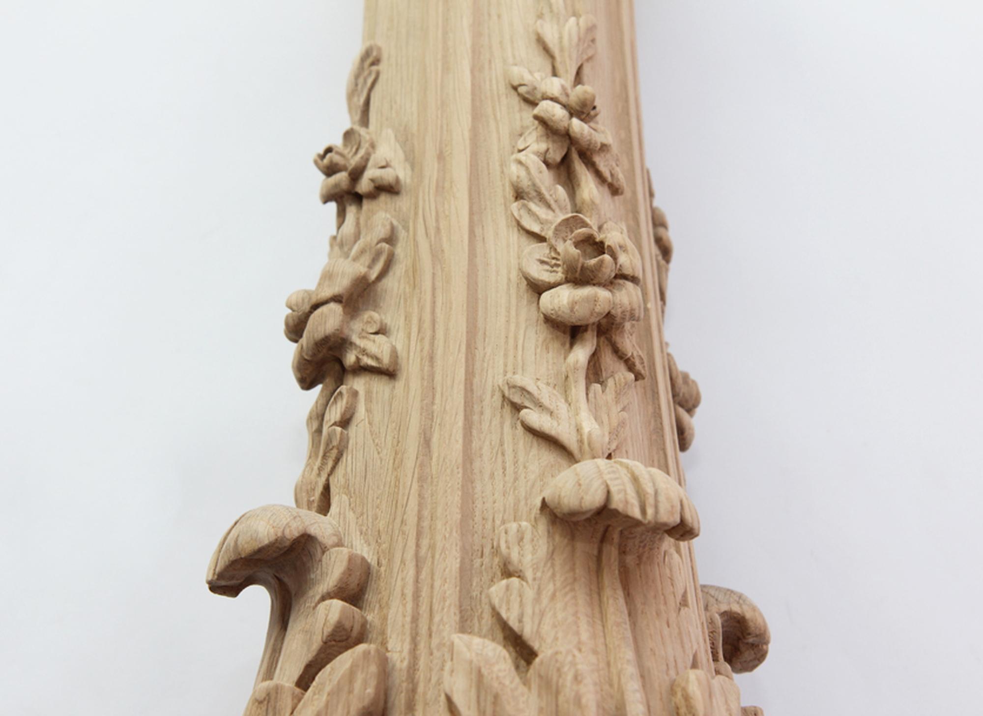 hand carved newel post