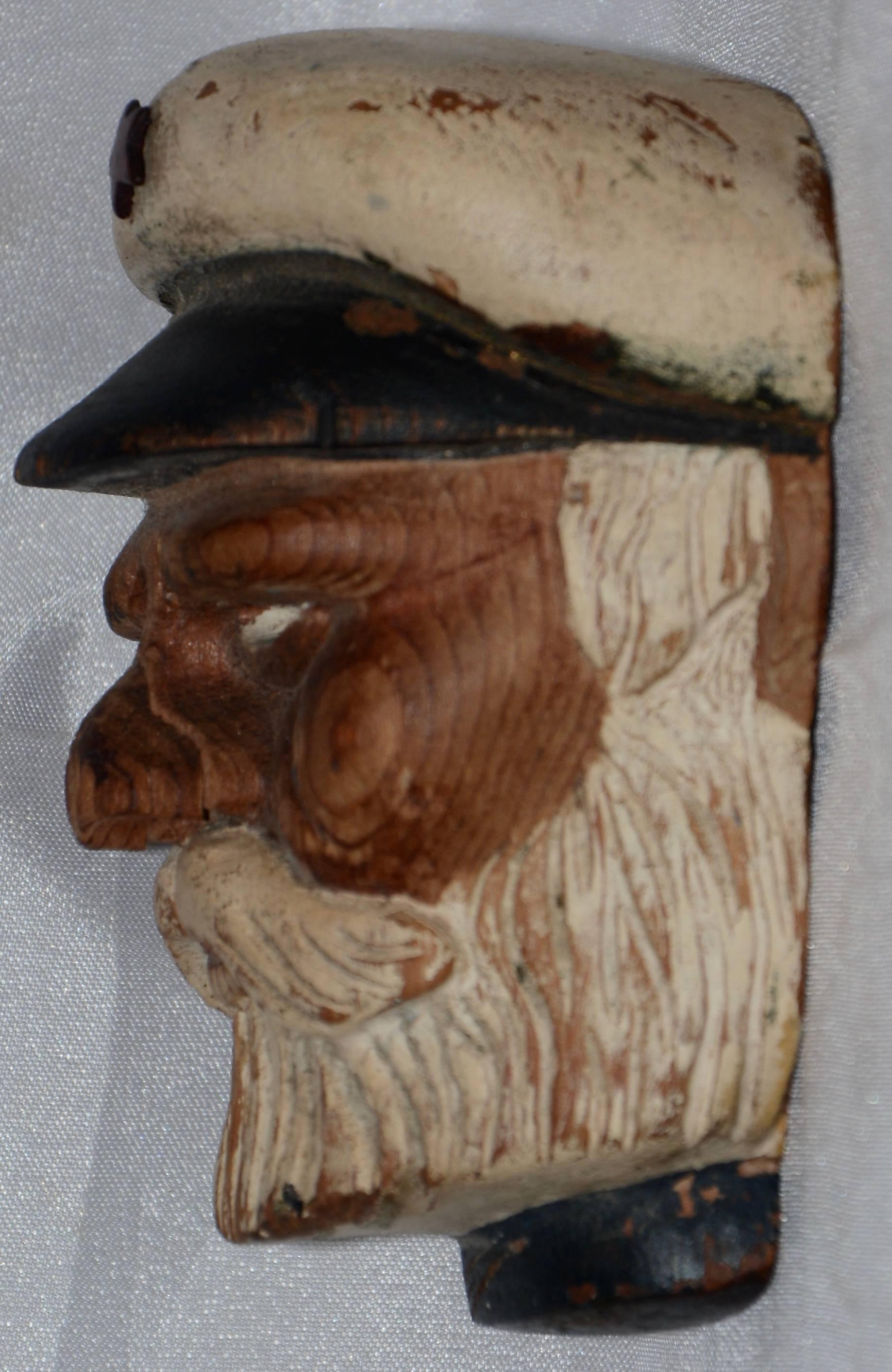 Isabel Jane wrote a sweet message on the back of this hand-carved wooden Sea Captain.  She wrote: 