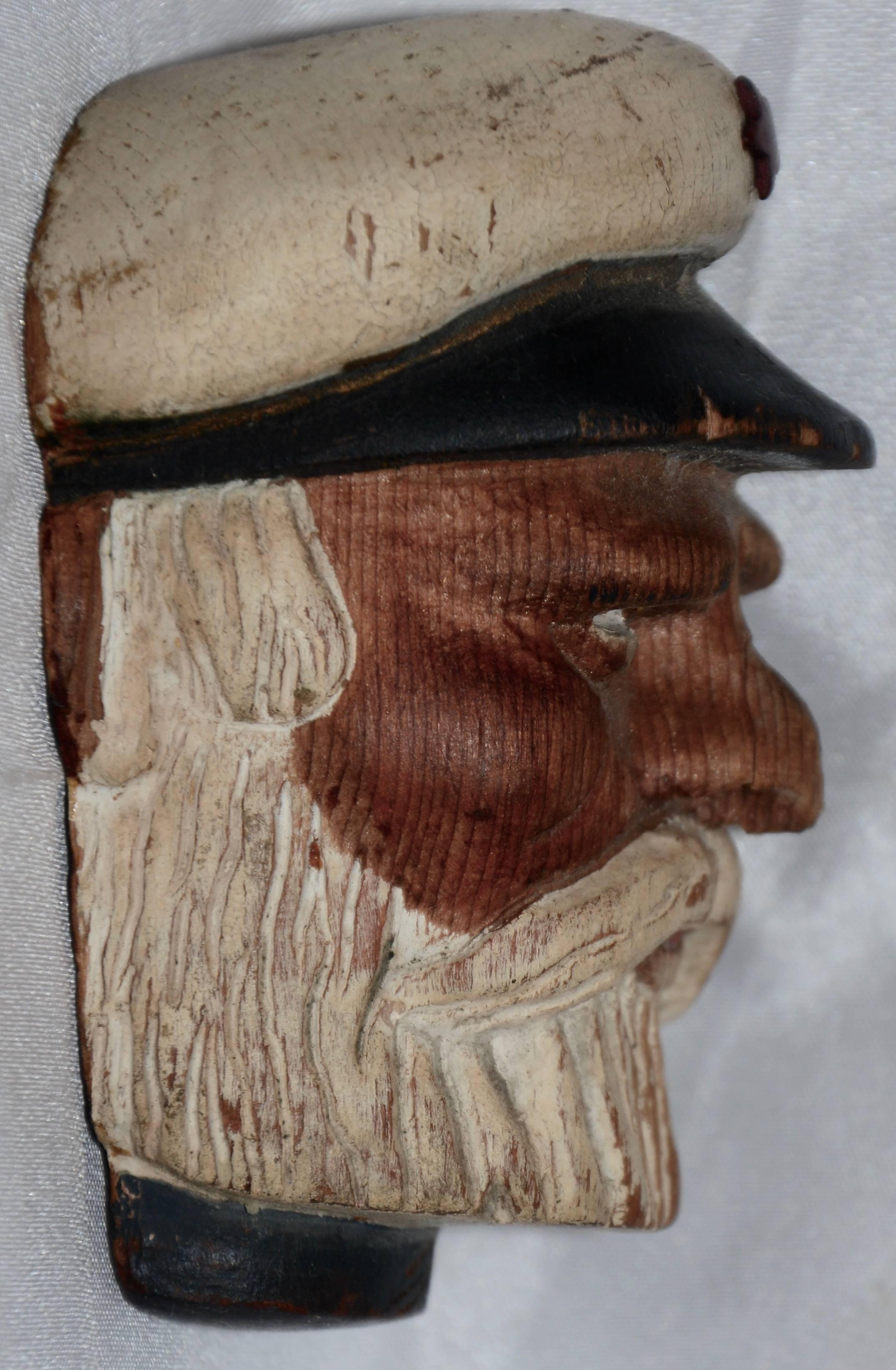 wood carved sea captain