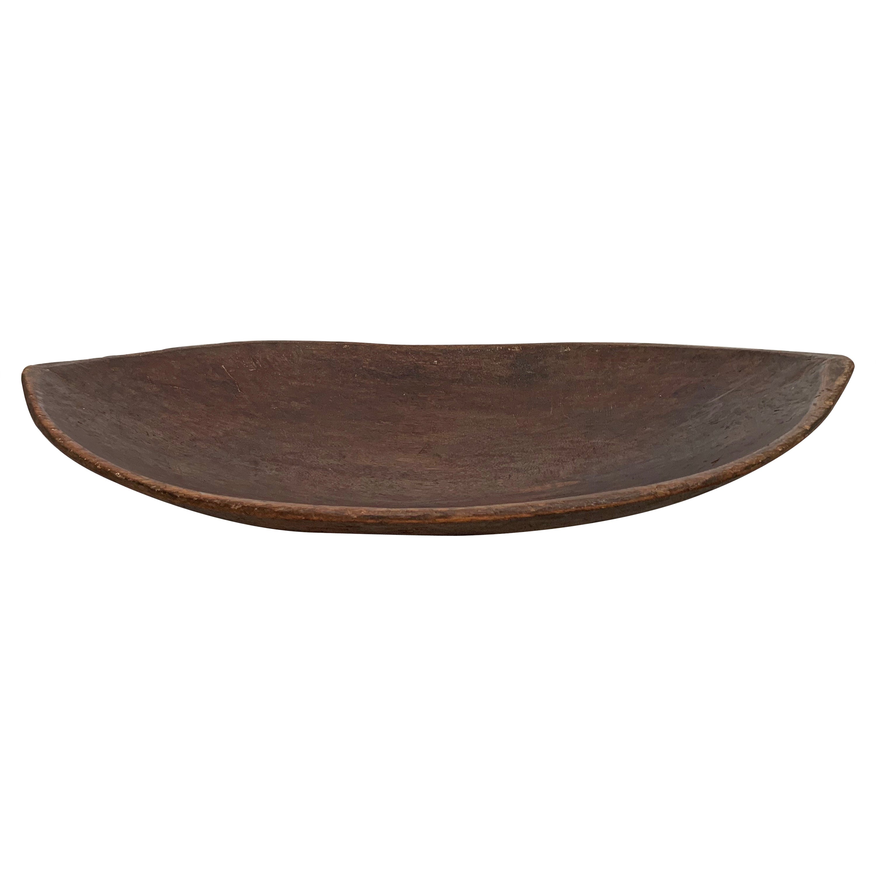 Hand-Carved Wooden Tray / Bowl Mentawai Tribe of Indonesia, Mid-20th Century