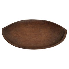Retro Hand-Carved Wooden Tray / Bowl Mentawai Tribe of Indonesia, Mid-20th Century 