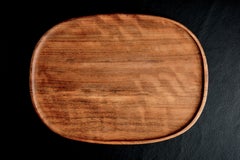 Plateau en bois sculpté à la main par Werkstätte Carl Auböck Austria, années 1960