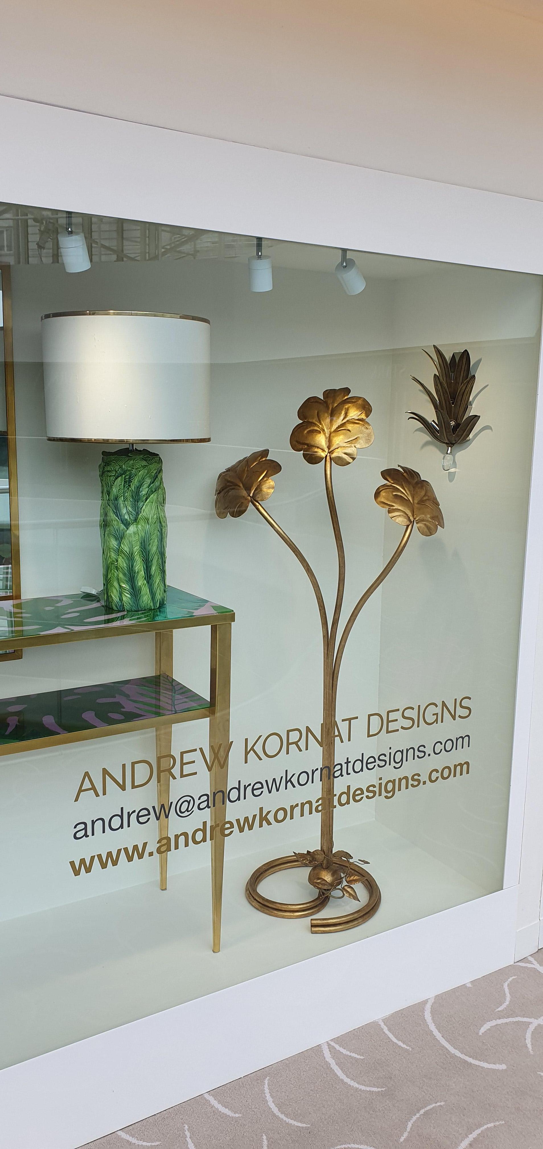 Designed by and made exclusively for Andrew Kornat Designs by one the of most prestigious ceramicists in historical Florence in Italy, which is famed for porcelain and ceramic manufacturing for centuries

The Jungle Leaf table lamp was inspired by