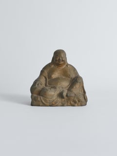 Hand-Casted Bronze Figure of Budai, China, Early 20th Century