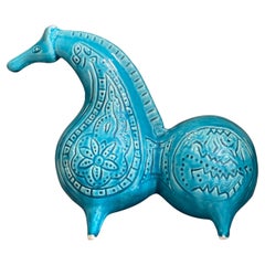 Sculpture abstraite de cheval décorative ancienne Pixiu émaillée à la main