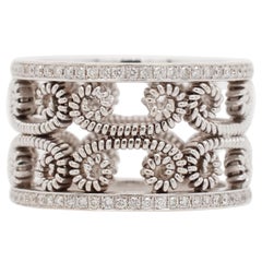 Hand-Coiled Etruscan Style Band with Diamonds