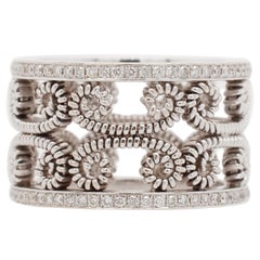 Hand-Coiled Etruscan Style Band with Diamonds