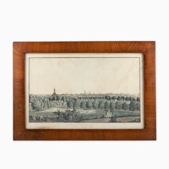 Hand Colored Copperplate Engraving of Copenhagen, Denmark