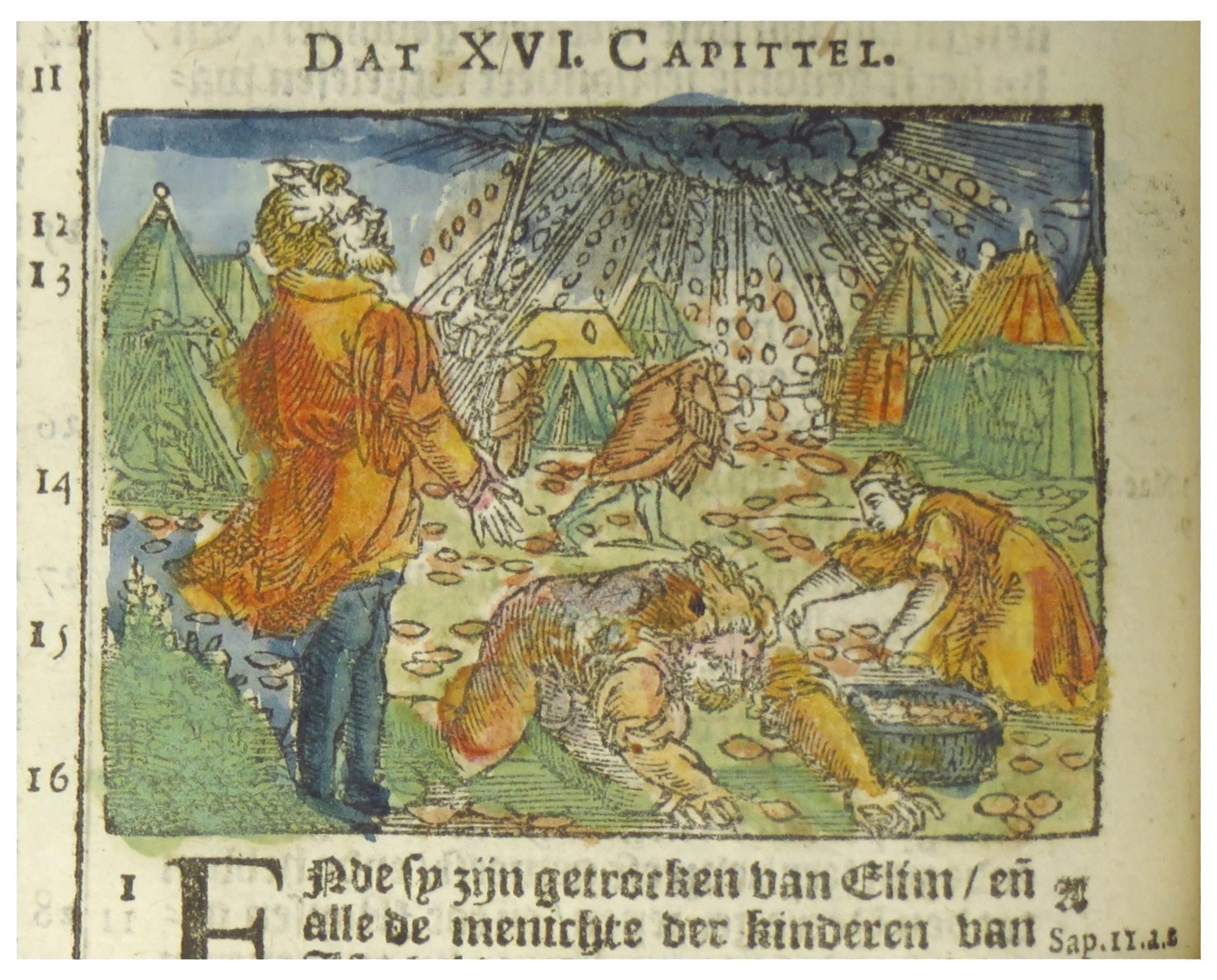 Hand-colored 16th century copy of the famous Moerentorf Bible For Sale 1
