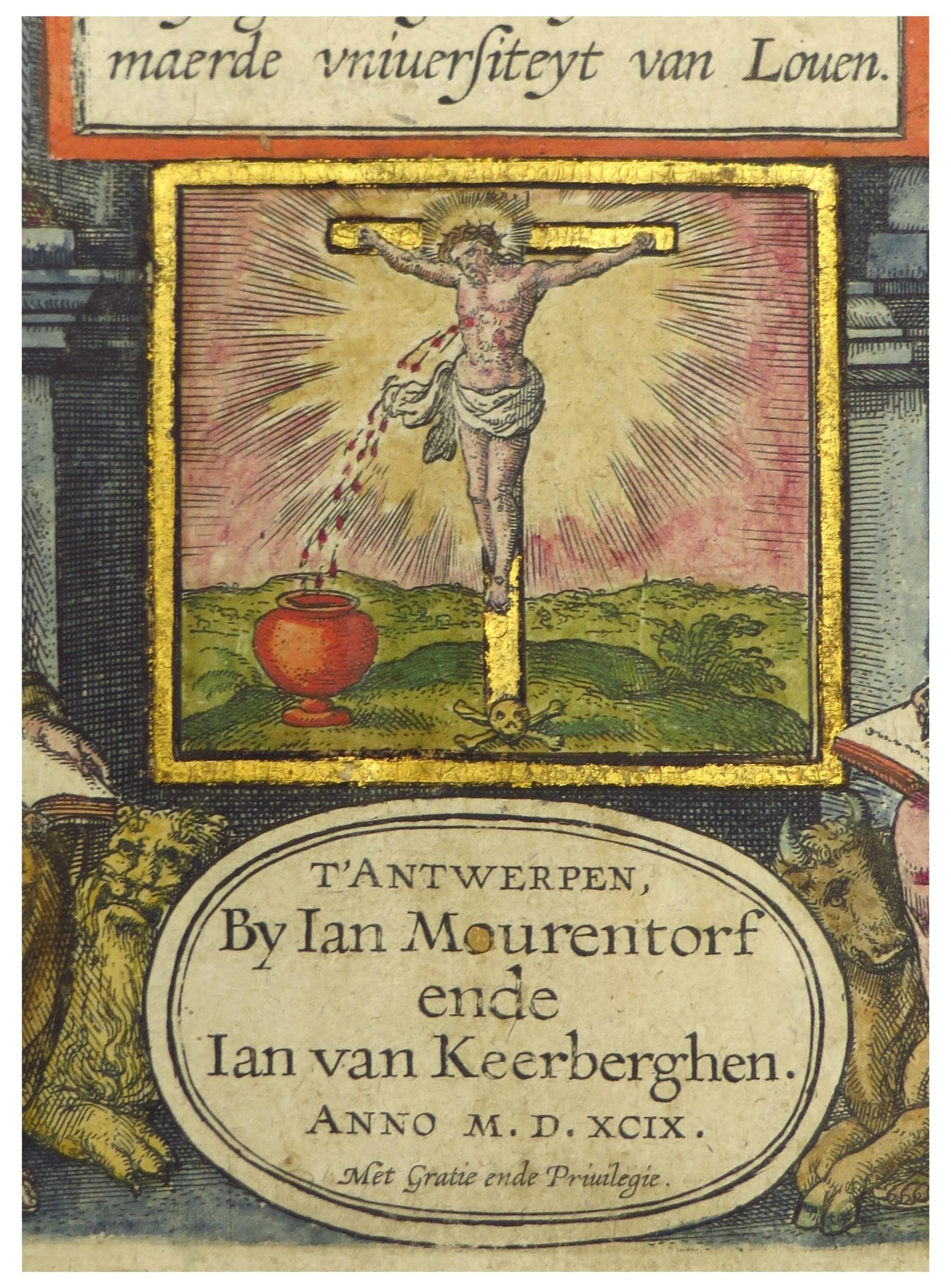 Handkoloriertes Exemplar der berühmten Moerentorf-Bibel aus dem 16. Jahrhundert (Barock) im Angebot