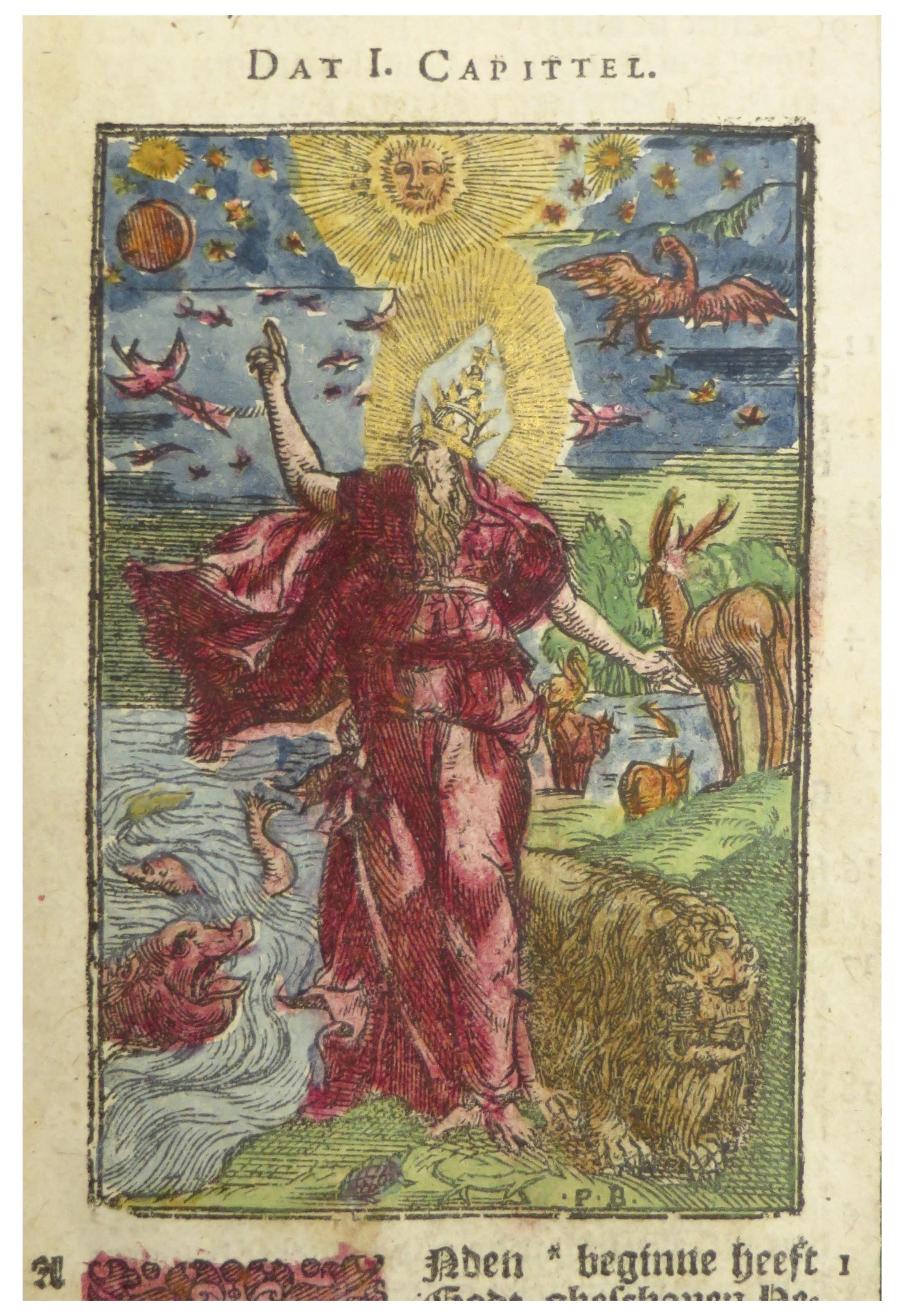 Handkoloriertes Exemplar der berühmten Moerentorf-Bibel aus dem 16. Jahrhundert (18. Jahrhundert und früher) im Angebot