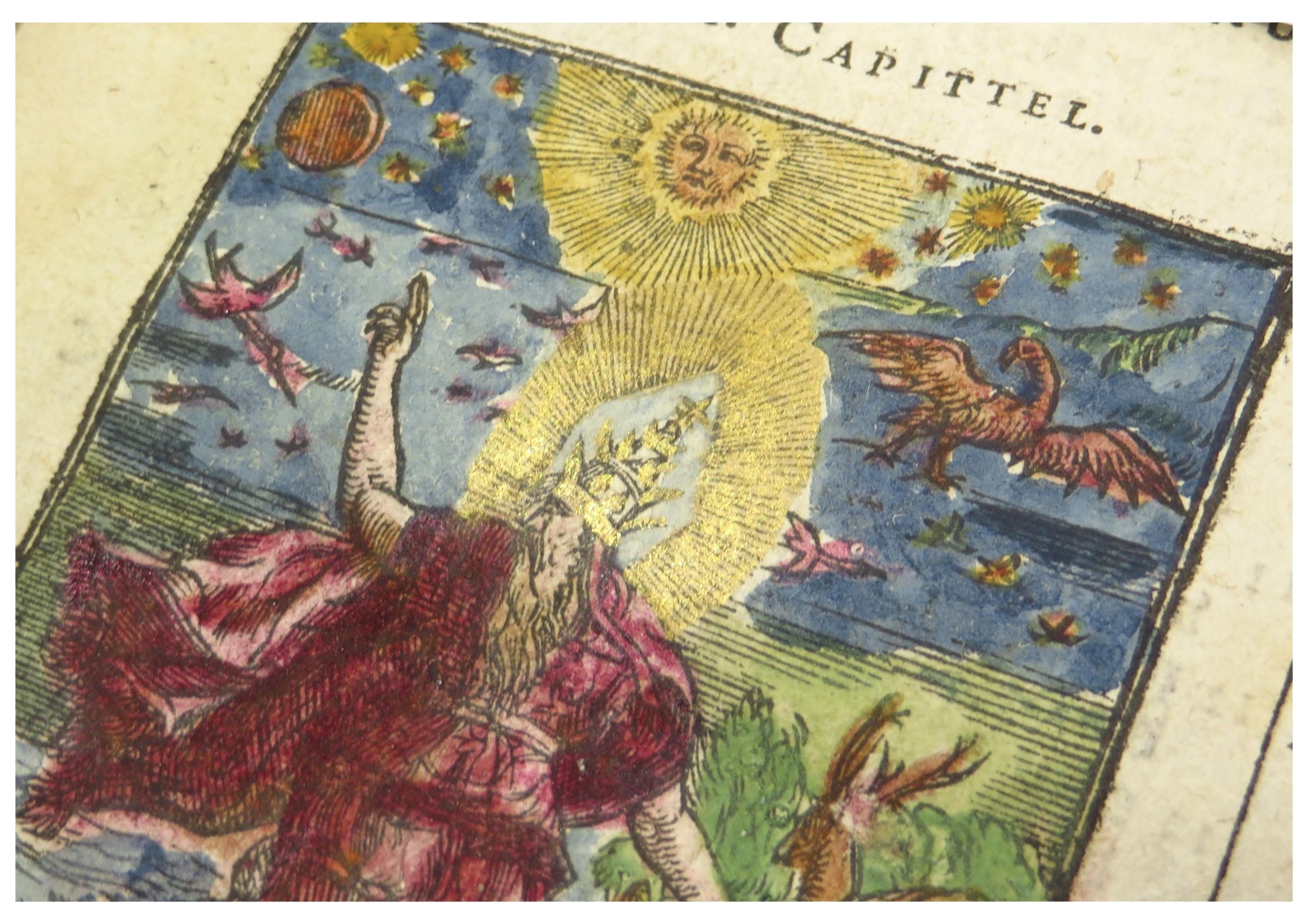 18th Century and Earlier Hand-colored 16th century copy of the famous Moerentorf Bible For Sale