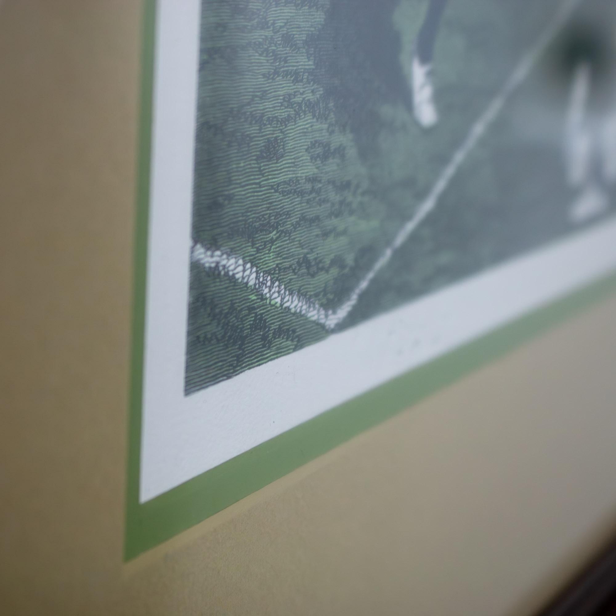 Handkolorierter gerahmter Druck First National Lawn-Tennis Tournament Staten Island im Angebot 7