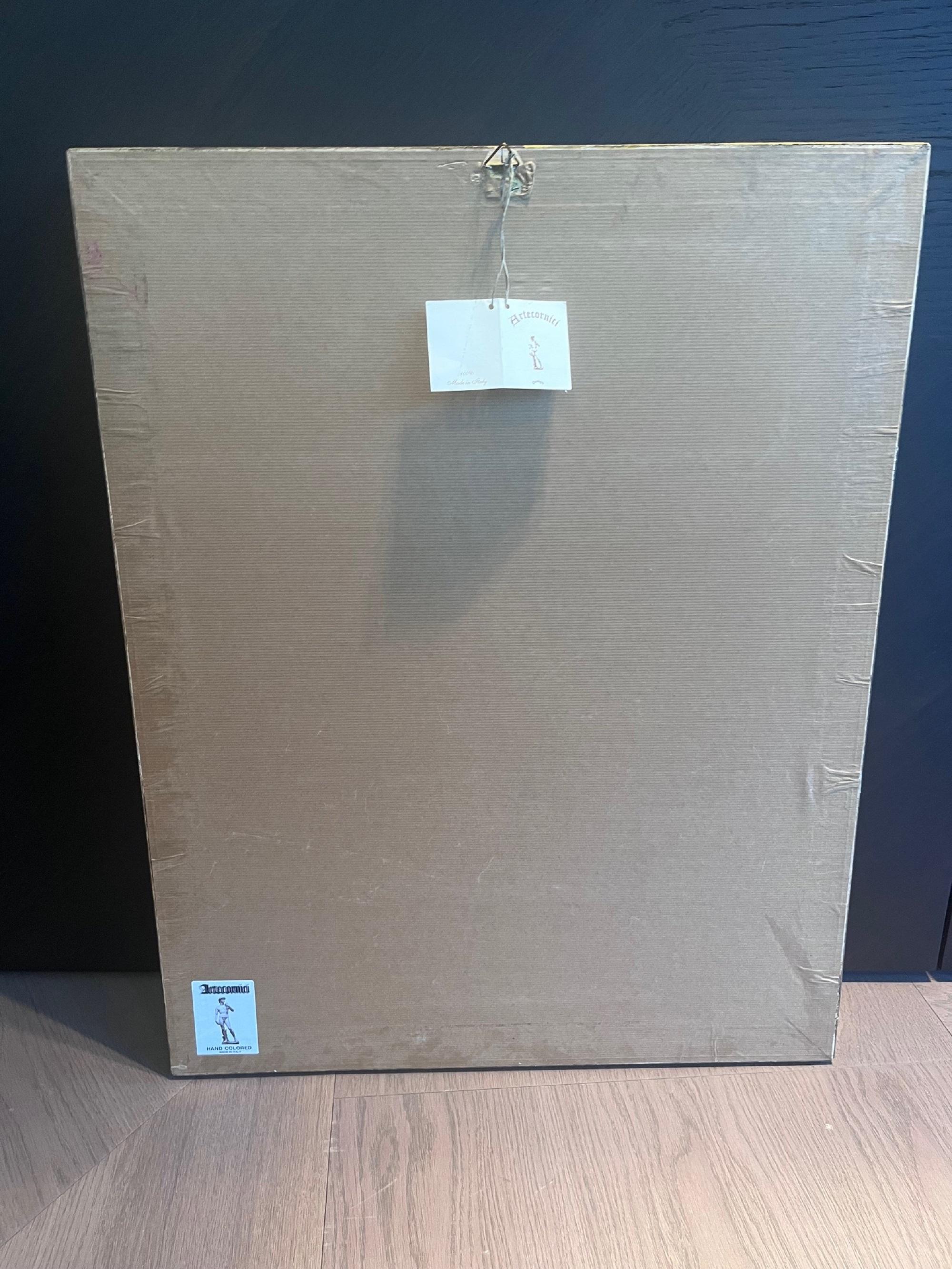 Handkolorierter italienischer Muscheldruck 