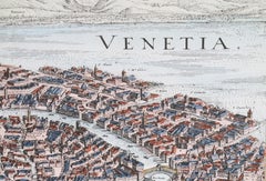Hand Colored Lithograph of Venice