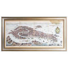 Hand Colored Lithograph of Venice