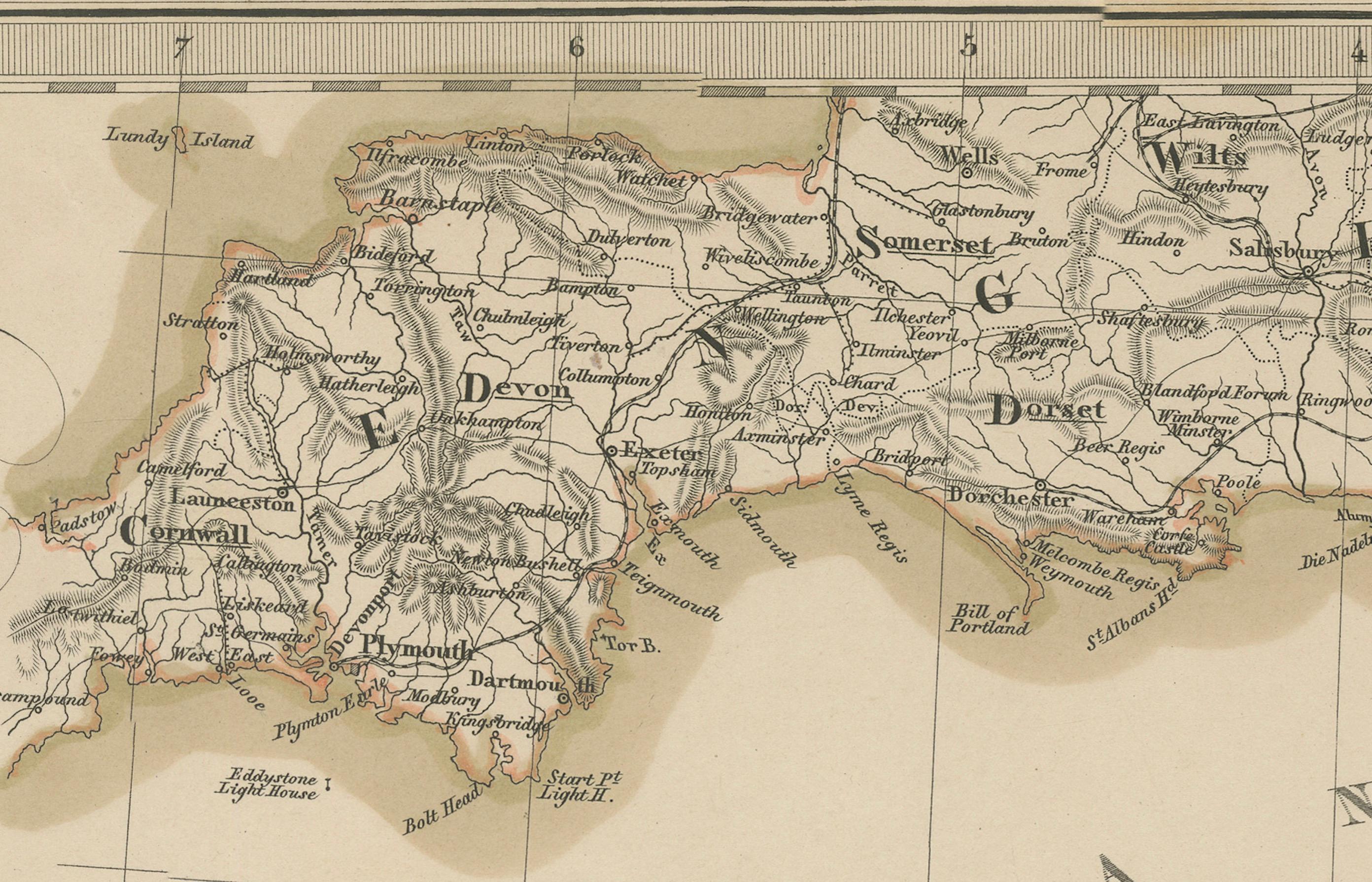 Mapa antiguo del noroeste de Francia - Grabado Stülpnagel, Justus Perthes 1858

Mapa impresionantemente detallado de mediados del siglo XIX del noroeste de Francia titulado 