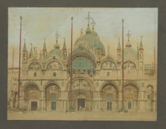 Hand-Colored Photographs of Piazza San Marco & St Mark’s Basilica, Venice, 1870