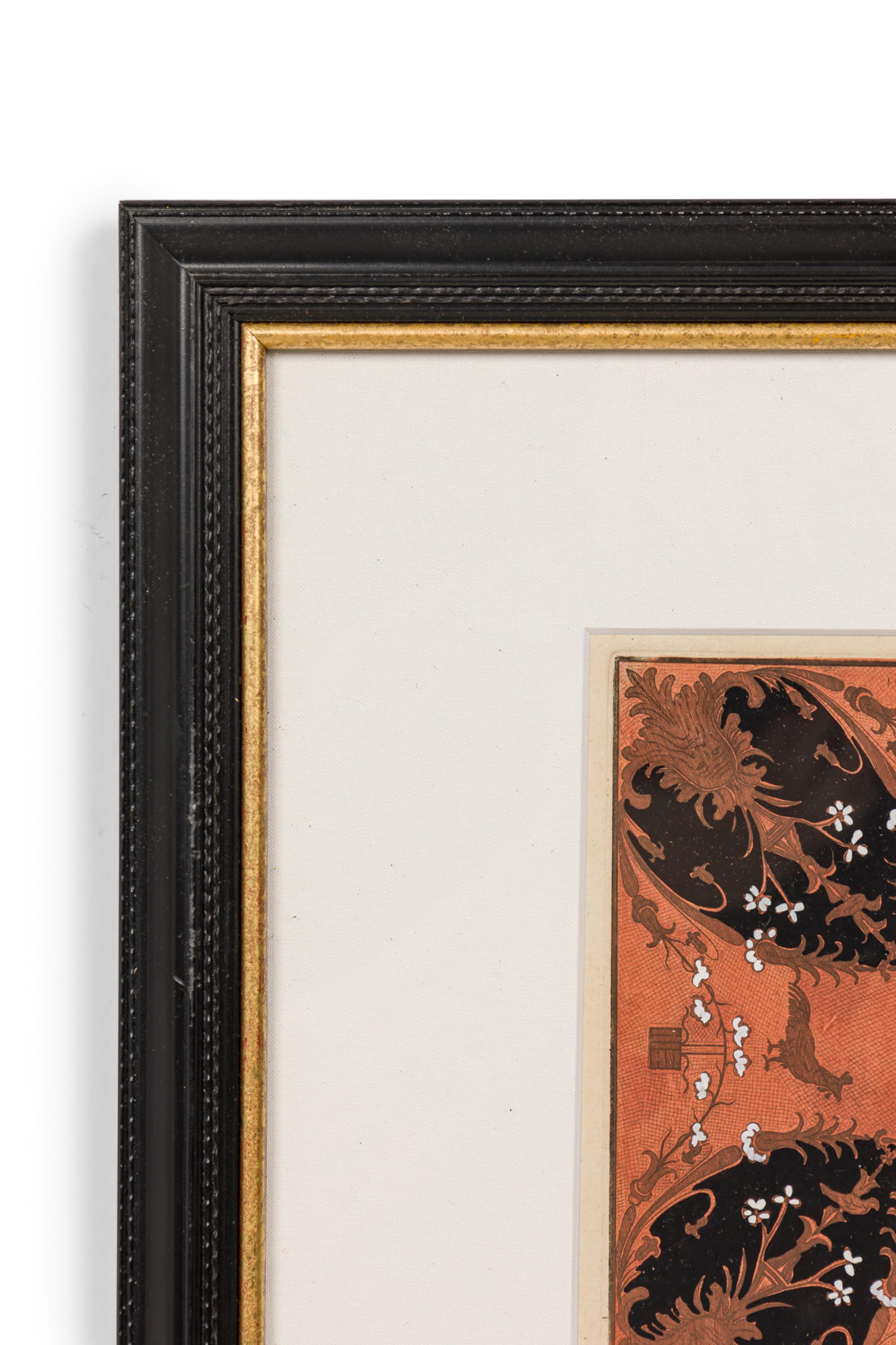 Neoclassical Hand Colored Print 19th For Sale