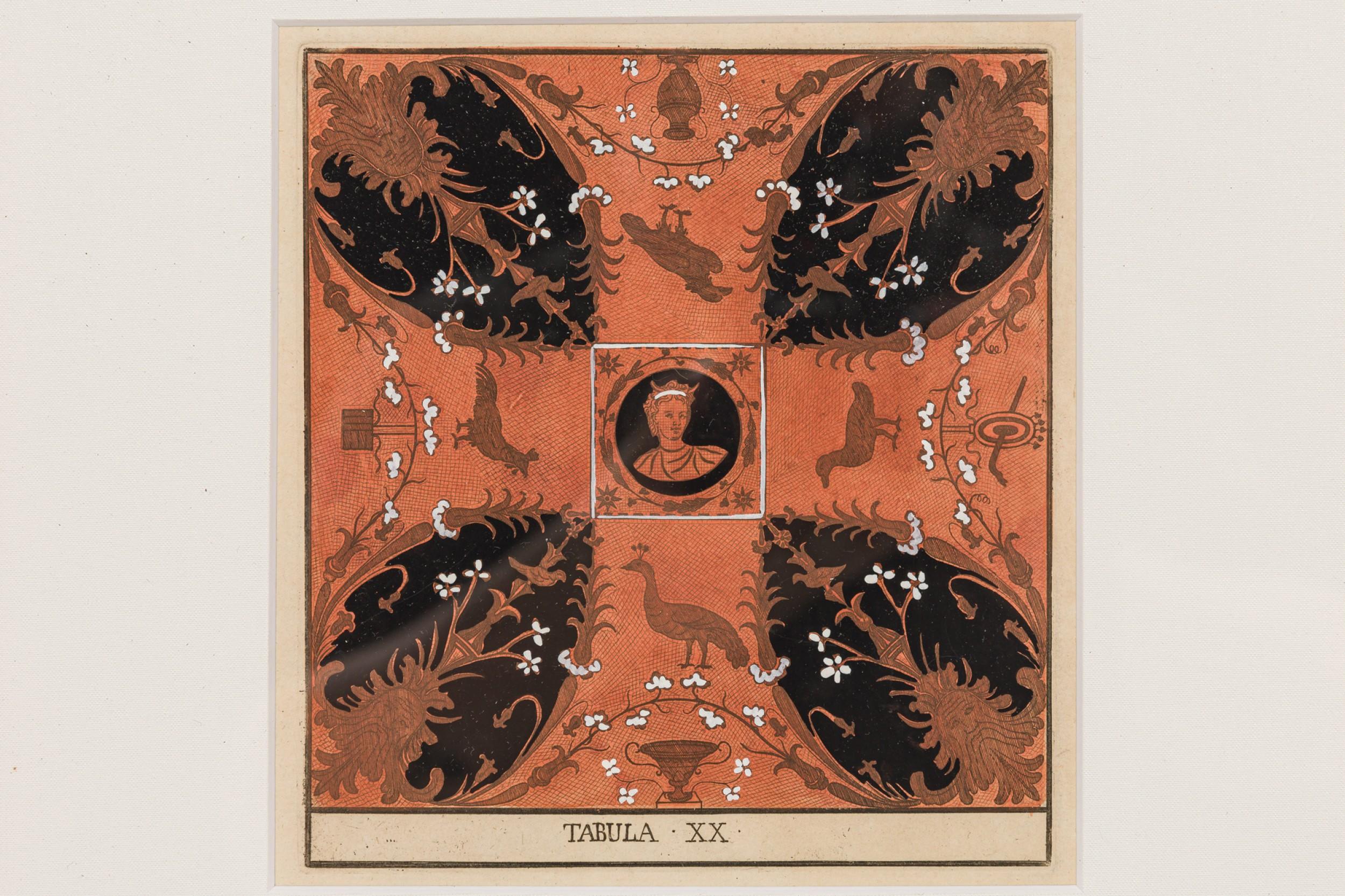 Italian Hand Colored Print 19th For Sale