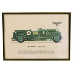 Hand Coloured Bentley Print
